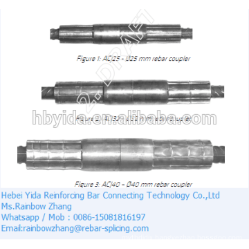 reinforcement hydrualic quick coupler rebar mechanical splicing combination coupler